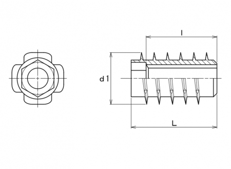 鬼目ナットPタイプの通販はねじコンシェル.com。ネジ・ボルト・ナット