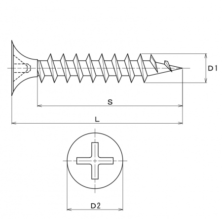 軽天ビス ラッパの通販はねじコンシェル.com。ネジ・ボルト・ナットの
