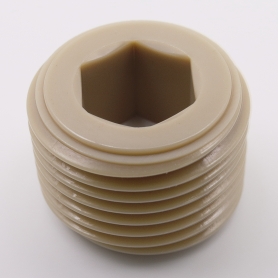 六角穴付テーパーねじプラグ 沈み 樹脂