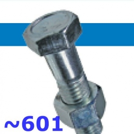 六角ボルト 半ネジ ISO六角ナット付_DIN