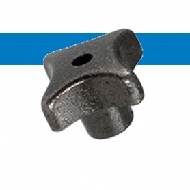 スターノブ 十字形 貫通穴有_DIN